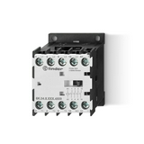 Segédkontaktor (s.kapcsoló) 12A/400V 3z 1ny 24VDC kalapsínre 6K.04.9.024.4712 FINDER