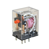Miniatűr ipari  relé 3A/230VAC/28VDC 2v dugaszolós 24V50Hz 28VDC monostabil IP20 TRACON