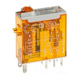 Miniatűr ipari  relé 8A 2-v dugaszolós 230VAC monostabil IP40 46.52.8.230.0054 FINDER