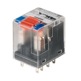 Miniatűr ipari relé tesztgombbal 12A 2-v dugaszolós 22.8-26.4VDC monostabil RCM270024 Weidmüller