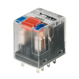 Miniatűr ipari relé tesztgombbal 12A 4-v dugaszolós 11.4-15.6VDC monostabil RCM570012 Weidmüller