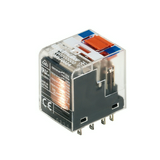 Miniatűr ipari relé tesztgombbal 12A 4-v dugaszolós 22.8-31.2VDC monostabil RCM570024 Weidmüller
