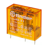Miniatűr relé NYÁK/dugasz 10A 1-v vágókapocs 12VAC monostabil IP20 40.51.8.012.0000 FINDER