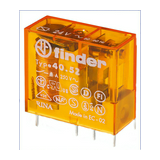 Miniatűr relé NYÁK/dugasz 8A 2v 8A 24V50Hz monostabil IP20 40.52.8.024.0000 FINDER