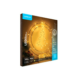 Modee Karácsonyi LED Dekoráció Ablakra KARÁCSONYFA Elemes C3007 (48LED D30cm) IP20!