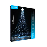 LED karácsonyi dekoráció 300LED-9x3mszál+csúcs tápegys-dugóval 8mód kültéri 10db/m 220-240V Modee