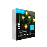 Modee Karácsonyi LED Füzér Dekor HÓPIHE Elemes C3019 (10LED/90cm/10cm) warm IP20