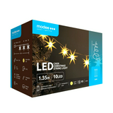 Modee Karácsonyi LED Füzér Dekor HOSSZÚCSILLAG Elemes C3028 (10LED/135cm/15cm) warm IP20