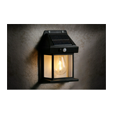 LED kültéri fali szolár lámpatest érzékelős 1,2Ah 18650Li-ion akku 8h 1db 3,7V DC 100lm Modee