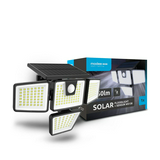 LED fényvető 8m-érzékelős szolár 1,2Ah/3,7V/Li-Ion-akku 220-240V AC 650lm 6500-7000K WS137 Modee