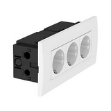 Modul45 162/3 dugalj  0° földelt gyerekzárral fehér csatornába rugós SDE-RW D0RW3 OBO-BETTERMANN