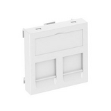 Modul45 adapterkeret közp. fedéllel 2xRJ45 adatcsatlakozóhoz műanyag DTG-2B RW1 OBO-BETTERMANN