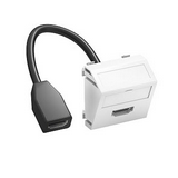 Modul45 médiacsatlakozó betét közp. fedéllel HDMI műanyag fehér MTS-HD F RW1 OBO-BETTERMANN