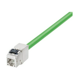 Moduláris adatcsatlakozó egyenes 2x RJ45 Cat6A(TIA) hüvely/hüvely IE FC Keystone RJ45 SIEMENS