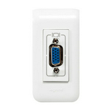 Mosaic adatcsatlakozó betét közp. fedéllel HD15 0,15m kábellel fehér címketartóval LEGRAND