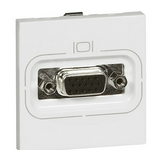 Mosaic adatcsatlakozó betét közp. fedéllel HD15 2m kábellel műanyag fehér LEGRAND