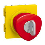 Mosaic vészgomba-nyomó komplett 2mod 1ny 1z süllyesztett kulcsos nyugtázás csavaros LEGRAND