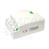 Mozgásérzékelős kapcsoló lámpába 5,8GHz 360° HF 6m-érzékelésátmérő 500W 230V fehér IP20 TRACON