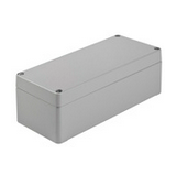 Műszerdoboz alumínium 80mm x 175mm 57mm szürke teli fedél-fedél IP66 Euromas A 115 Phoenix Mecano