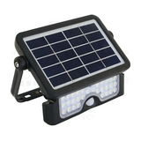 LED fényvető +napelem +3Ah-akku +mozgásérzékelő 1x 5W 3,5-3,8V DC 500lm 4000K fekete-ház TRACON