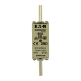 NH biztosítóbetét NH0 80A gL/gG 500V AC 120kA kombikijelző-kioldásjelzéssel Bussmann EATON