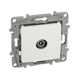 Niloé antenna aljzat TV körmös süllyesztett fehér 1-kimenet átmenő 14dB/860MHz LEGRAND