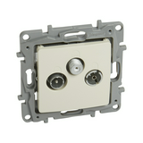 Niloé antenna aljzat TV-R-SAT süllyesztett bézs 3-kimenet végzáró 1.5dB/860MHz LEGRAND