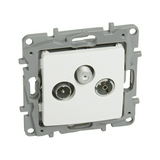 Niloé antenna aljzat TV-R-SAT süllyesztett fehér 3-kimenet végzáró 10dB/860MHz LEGRAND