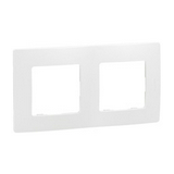 Niloé keret 2-es fehér vízszintes és függőleges műanyag LEGRAND