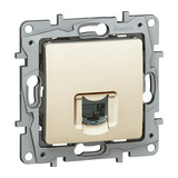 Niloé telefon csatlakozó betét közp. fedéllel RJ11 műanyag bézs LEGRAND