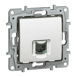 Niloé telefon csatlakozó betét közp. fedéllel RJ11 műanyag fehér LEGRAND