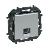 NiloéStep telefon csatlakozó betét közp. fedéllel RJ11 alumínium LEGRAND