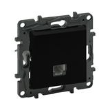 NiloéStep telefon csatlakozó betét közp. fedéllel RJ11 fekete LEGRAND