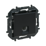 NiloéStep telefon csatlakozó betét közp. fedéllel RJ11 fekete LEGRAND