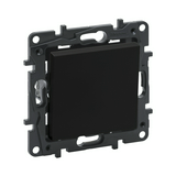 NiloéStep N101 nyomó betét közp. fedéllel 1- billentyűs 1z fekete IP20 süllyesztett LEGRAND