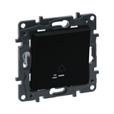 NiloéStep N101 nyomó jelzőfénnyel betét közp. fedéllel 1- billentyűs 1z fekete csengő LEGRAND