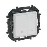 NiloéStep fényerőszabályzó 2vez. betét közp. fedéllel nyomógomb fehér 3-125W süllyesztett LEGRAND