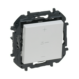 NiloéStep fényerőszabályzó 3vez. betét közp. fedéllel nyomógomb fehér 0-150W süllyesztett LEGRAND