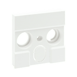 NiloéStep fedlap TV-R-SAT koax-antennadugaljhoz műanyag fehér címketartó nélkül LEGRAND