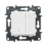 NiloéStep fényerőszabályzó 2vez. betét közp. fedéllel nyomógomb fehér 3-125W süllyesztett LEGRAND