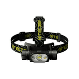 LED fejlámpa 1750lm 165m USB 3,5Ah 118650+2xCR123 1x tölthető akku teleppel IPX8 HC65 V2 NITECORE