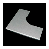 Kábeltálca irányváltó idom fedél vízszintes 90° acél 125mm x 330mm NIXVO KOPOS