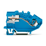 Nullbontó sorkapocs 1-pólus 41A 400V rugószorításos-csatlakozás kék WAGO