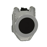 Nyomógomb komplett fém d22 fekete lapos visszaugró 1z csavaros kerek IP66 Harmony XB4 Schneider