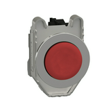 Nyomógomb komplett fém d22 piros magas visszaugró 1ny csavaros kerek IP66 Harmony XB4 Schneider