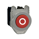 Nyomógomb komplett fém d22 piros magas visszaugró 1z 1ny csavaros kerek Harmony XB4 Schneider
