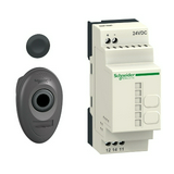 Nyomógomb komplett WIFI műa. d22 lapos kerek 24V-lámpafeszültség Harmony XB5R Schneider