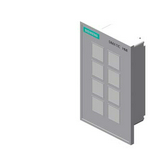 Nyomógomb panel 8-gomb 8DI 8DO 8-jelzőlámpa IP65 98.0mm-sz 155.0mm-ma SIMATIC HMI KP8 PN SIEMENS