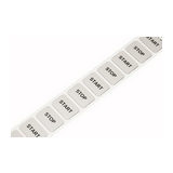 Nyomógombjelölő tekercs 19mm x 27mm x üres ezüst  öntapadó WAGO