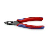Oldalcsípő fogó elektronikai 64HRC max.d1,4mm  piros-kék normál 140mm KNIPEX